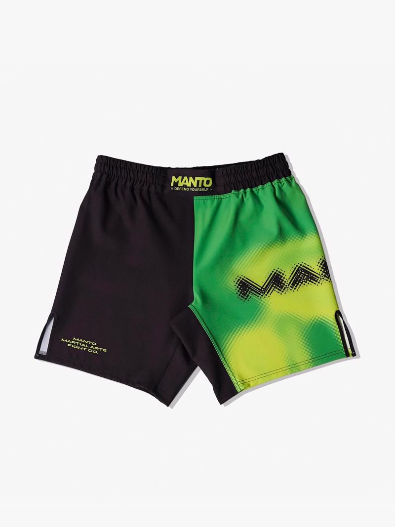 MANTO atomic FIGHT SHORTS-green